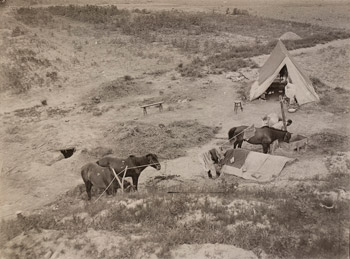 An expedition camp, Zhaozhuang, near Taiyuan, Shanxi Province